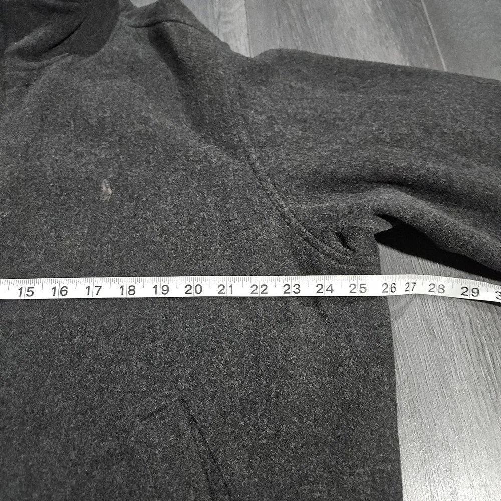 Vintage Polo Ralph Lauren Wool Bomber Jacket Men L Gray Pony Quilt Lined Y2K 90s